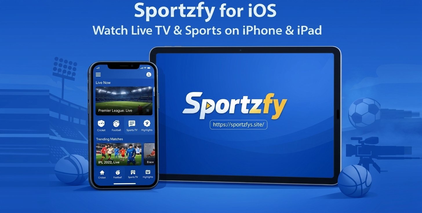 Sportzfy for iOS – Watch Live TV & Sports on iPhone & iPad